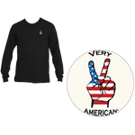 The Vintage Logo long sleeve and logo #VeryAmerican
